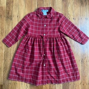 Jacadi Red Plaid Dress